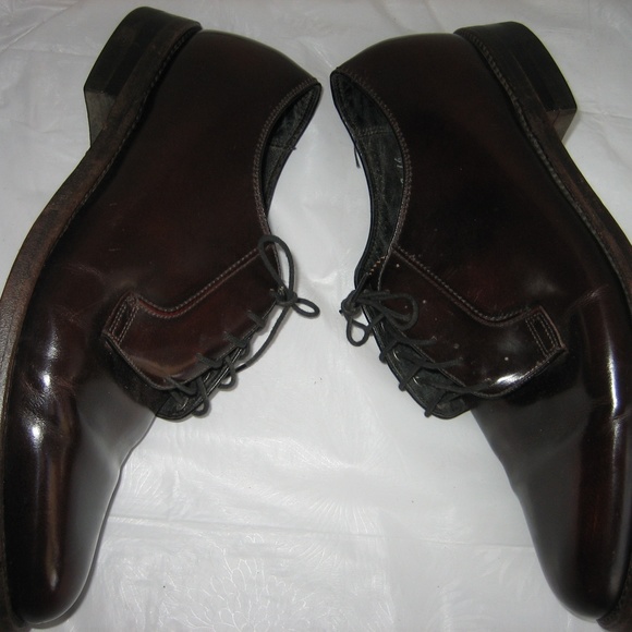 FLORSHEIM Burgundy Plain Toe Oxfords, 10 3 E main image 4